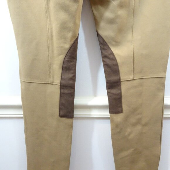 Kevin's Huntress Tan Pants Faux Suede Patches Size 4 Hunting Riding - Picture 8 of 8